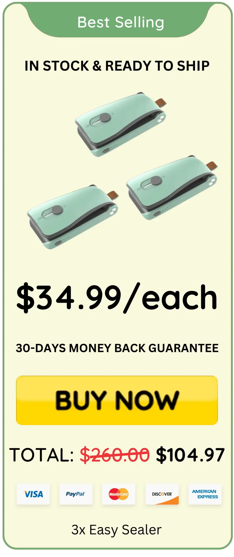 Easy Sealer offer price